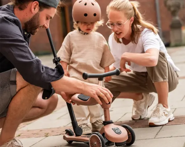 Scoot and Ride Highwaykick 1 Mocha höhenverstellbarer Kinderroller